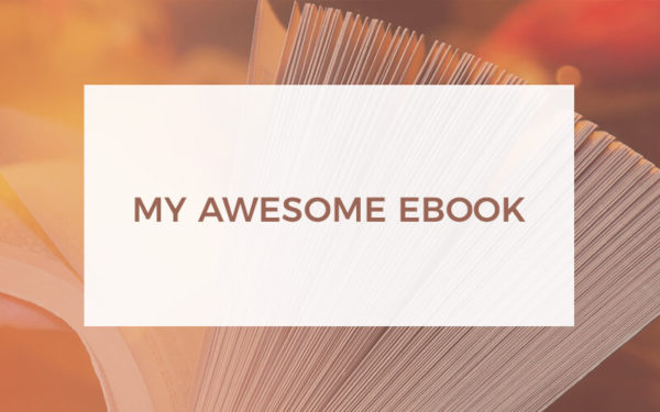 My awesome ebook: how to build a coaching business